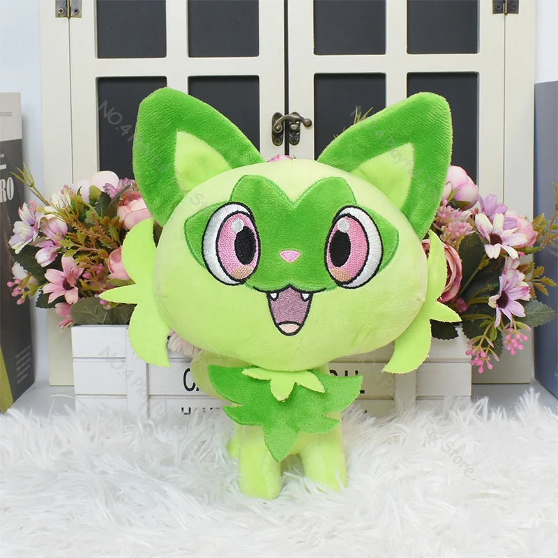 Pokemon Figures Plush Toy Sprigatito Floragato Meowscarada 1st and 2nd Order Evolution Kawaii Doll Soft Stuffed Toys Gift