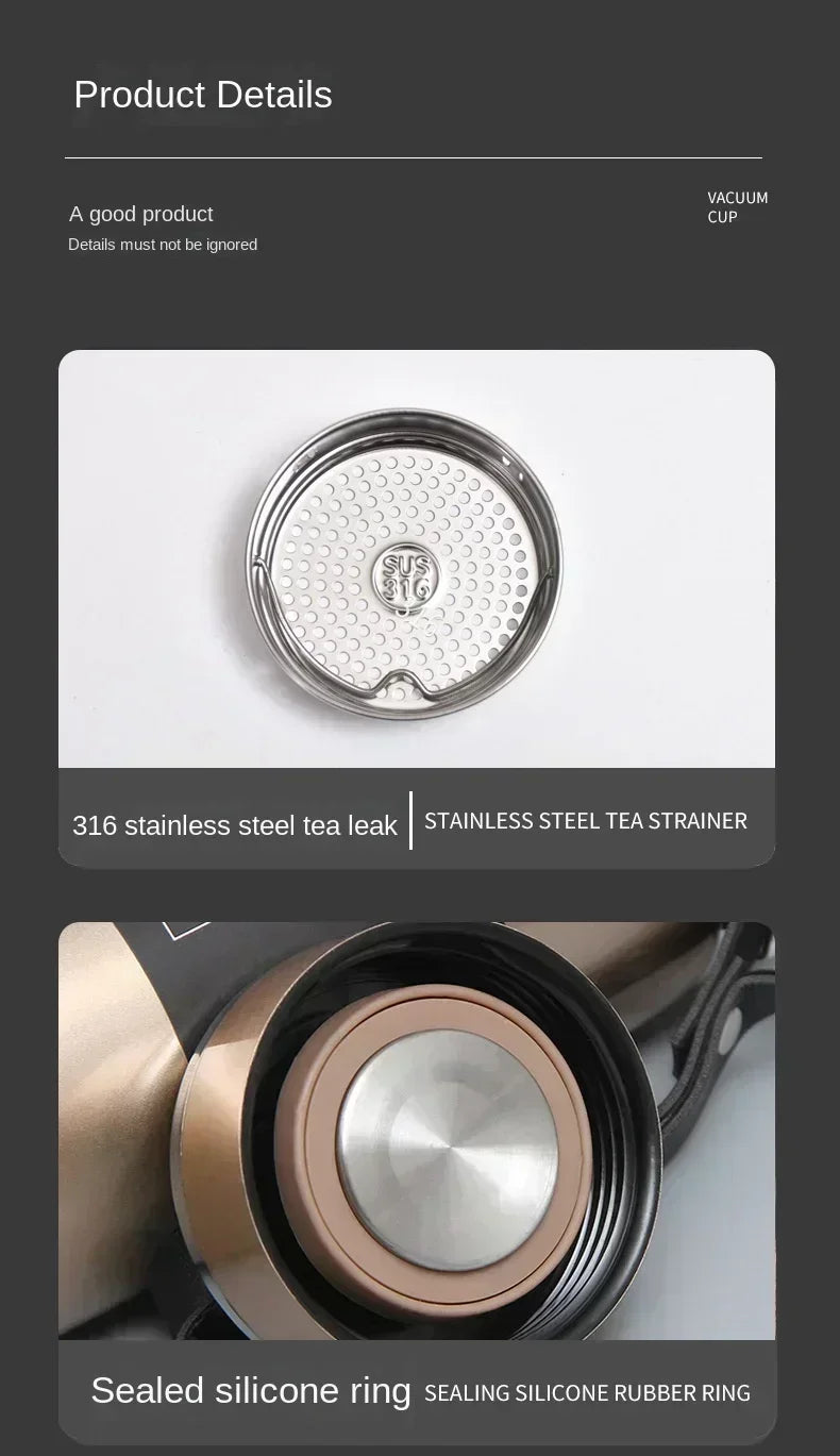 Thermal Water Bottle Keep Cold and Hot Water Bottle Thermos for Coffee Tea Vacuum Flasks Stainless Steel Thermos Bottle