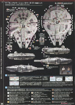 BANDAI Genuine STAR WARS Series Vehicle Series 1/144: Rise of The Millennium Falcon Skywalker Ver Assemble The Model Collect