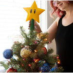 20CM Super Star Light Figure Handheld Christmas Tree Topper Decoration Star Pendant Peak Xmas Tree Top Desk Lamp For Gifts