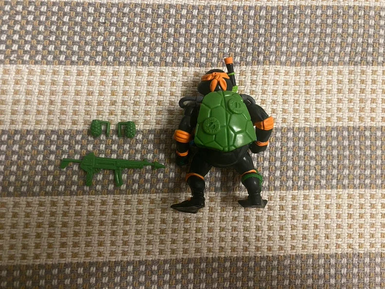 Original turtles Michelangelo Action Figure 2023 Navy Seal Mike Remastered，1988 Remastered turtles Collection Toy Gift