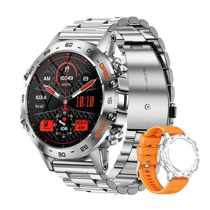 K52 Smart Watch Men 1.39inch IPS Screen Bluetooth Call Custom Dial Heart Rate Health Monitoring Outdoor Sport Smartwatch