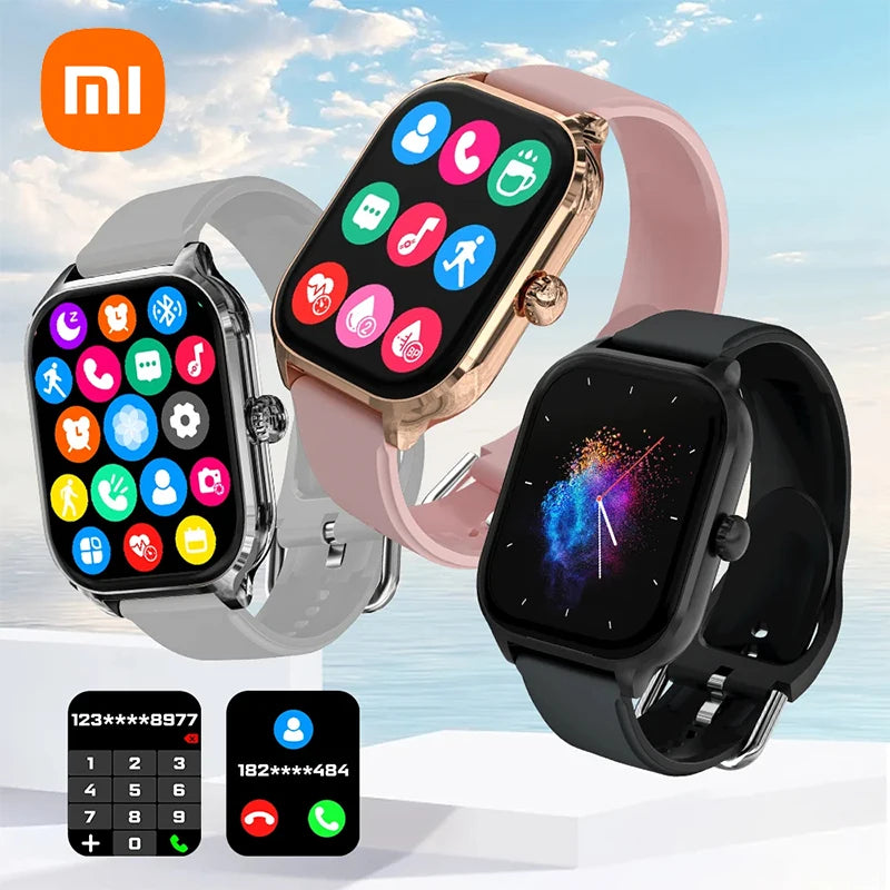 Xiaomi Smart Watch Dialing Answering Calls Exercise Tracking Heart Rate Sleep Monitor Bluetooth Smartwatch Man Woman Gift 2025