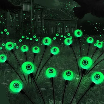 2026 Halloween LED Eyeball Lights Outdoor Solar Lawn Lights for Garden Yard Party Scary Atmosphere Halloween Decoration Use