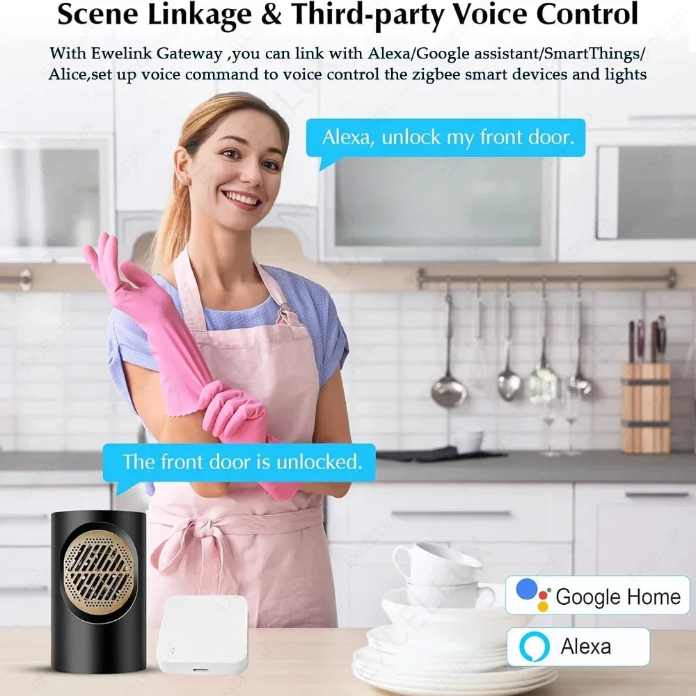 Smart Gateway Hub Multi-model Smart Home Bridge WiFi Bluetooth ZigBee APP Wireless Remote Control Alexa Google