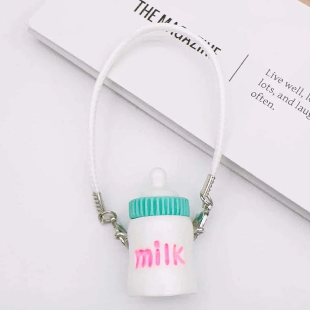 Dollhouse Mini Pendant Model Cartoon Cute Little Mini Mobile Phone Ornament for 15-17cm labubu Cartoon Pendant Sweet Couple Gift