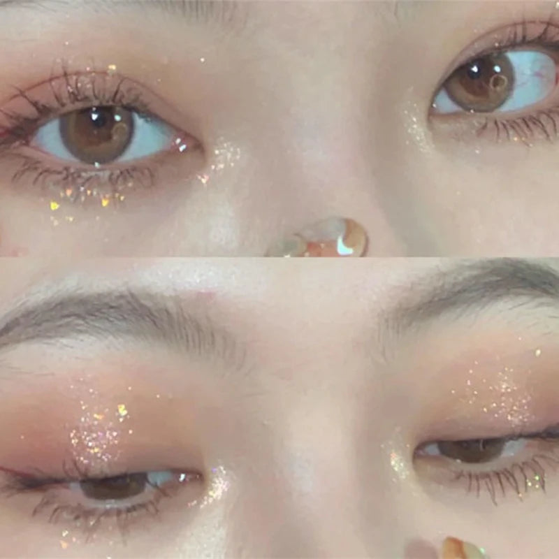 DIKALU Gem Four Color Eyeshadow Pearl Matte easy to remove makeup Daily Glitter Glitter Eyeshadow tray