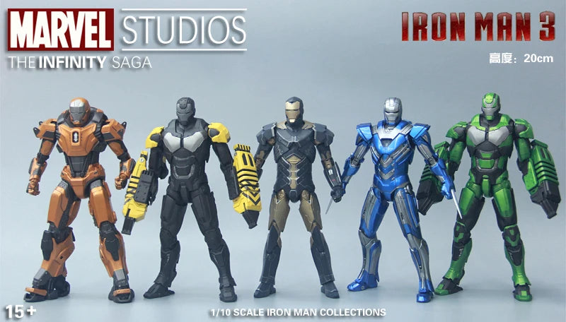 ZD Toys Marvel Studios Iron Man MK3 Action Figure MK35 MK24 MK40 MK38 Tony Stark Ironman Figure Action Collect Toy Gift