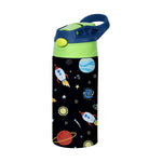12OZ/350ml Cartoon Pattern Thermos Cup Stainless Steel Insulated Bottle Children Thermos Kettle Outdoor Portable Handheld Cup
