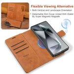 2 In 1 Magnetic Leather Case for Samsung Galaxy S25 Ultra S24 Plus S23 + S25Ultra S25U Wireless Charging Card Slot Phone Cover