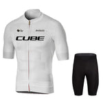 Cube Cycling Jersey Set – Men’s Summer Short Sleeve Bike Shirt & Padded Bib Shorts, Road & MTB Bicycle Clothing Maillot Ciclismo