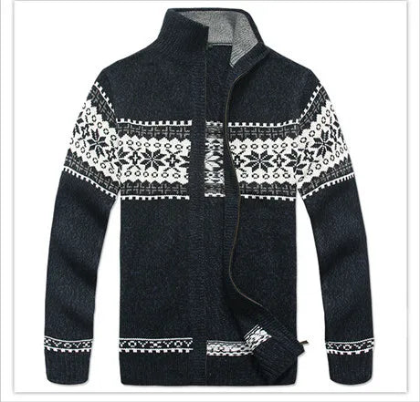Sweater Male Wool Cotton Cardigan Autumn Men's Winter Sweater  Kint Wear Knitwear Coats Clothing