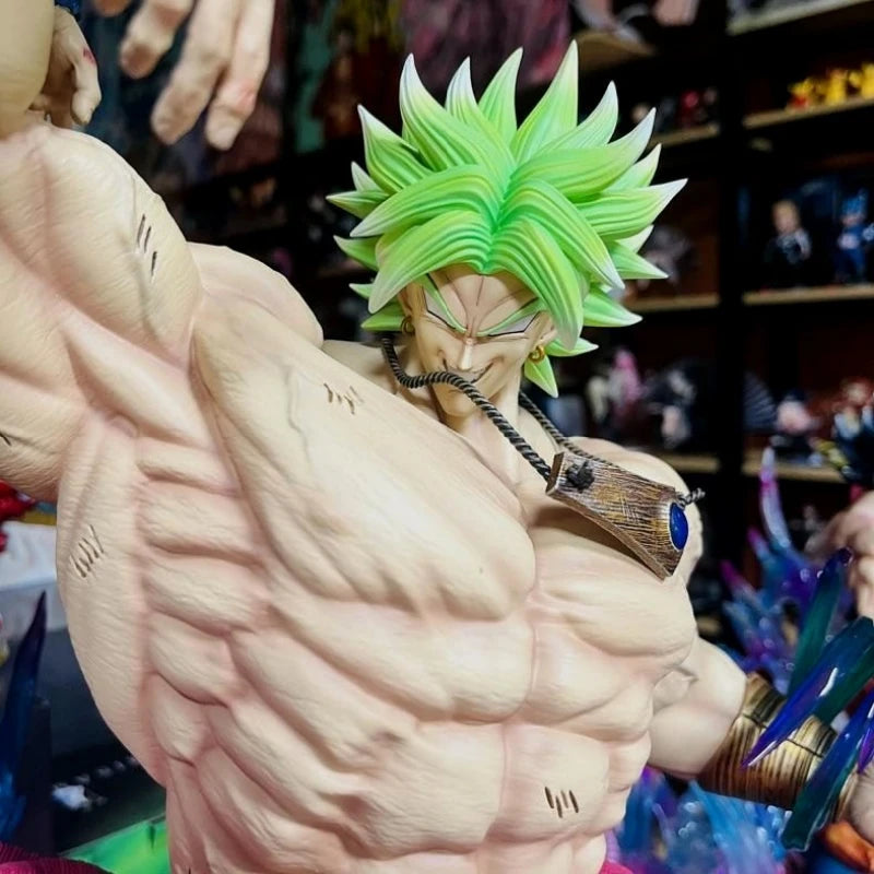 Broli Vs Goku Anime Figure Dragon Ball Broli 28cm Figurine Pvc Statue Model Doll Desk Decoration Collectible Toys Christmas Gift