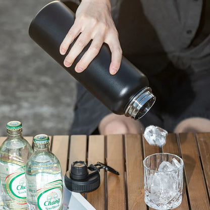 1000ML Stainless Steel Thermos Bottle Large Capacity Thermal Water Bottle Insulated Cup Double Wall Vacuum Flasks Travel Outdoor