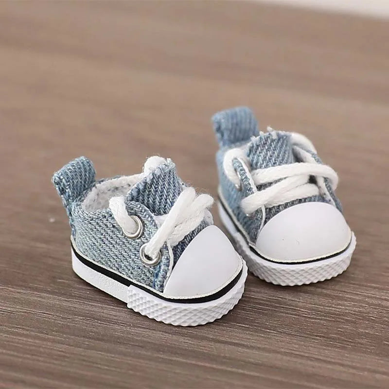 For LABUBU Canvas Shoes Suitable for 17cm Labubu Dolls Shoes Boots Toys Casual Sports Shoes Dolls Accessories DIY Doll Toys