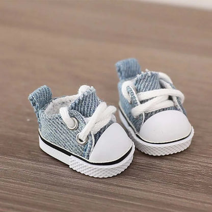For LABUBU Canvas Shoes Suitable for 17cm Labubu Dolls Shoes Boots Toys Casual Sports Shoes Dolls Accessories DIY Doll Toys