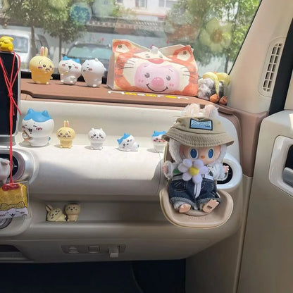 Doll Accessory For Labubu Plush Doll Car Accessory Compatible Car Air Conditioning Vent Cute Car Decoration Hanging Ornament