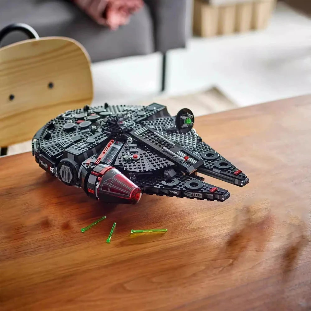 New Falcon Millennium Dark Spaceship Model Building Blocks Puzzle Battle Series Toys Adult Boy Birthday Gift