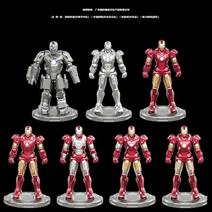 Marvel figure Splicing toys iron man MK1 MK2 MK3 MK4 MK5 MK6 MK7 Action figure model Birthday gift for children