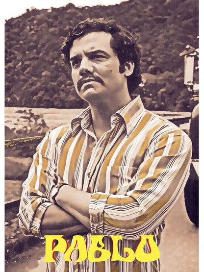 Lord Pablo Escobar Narcos Mugshot Poster Canvas Painting Colombian Drug Gangster Wall Art For Living Room Home Decoration