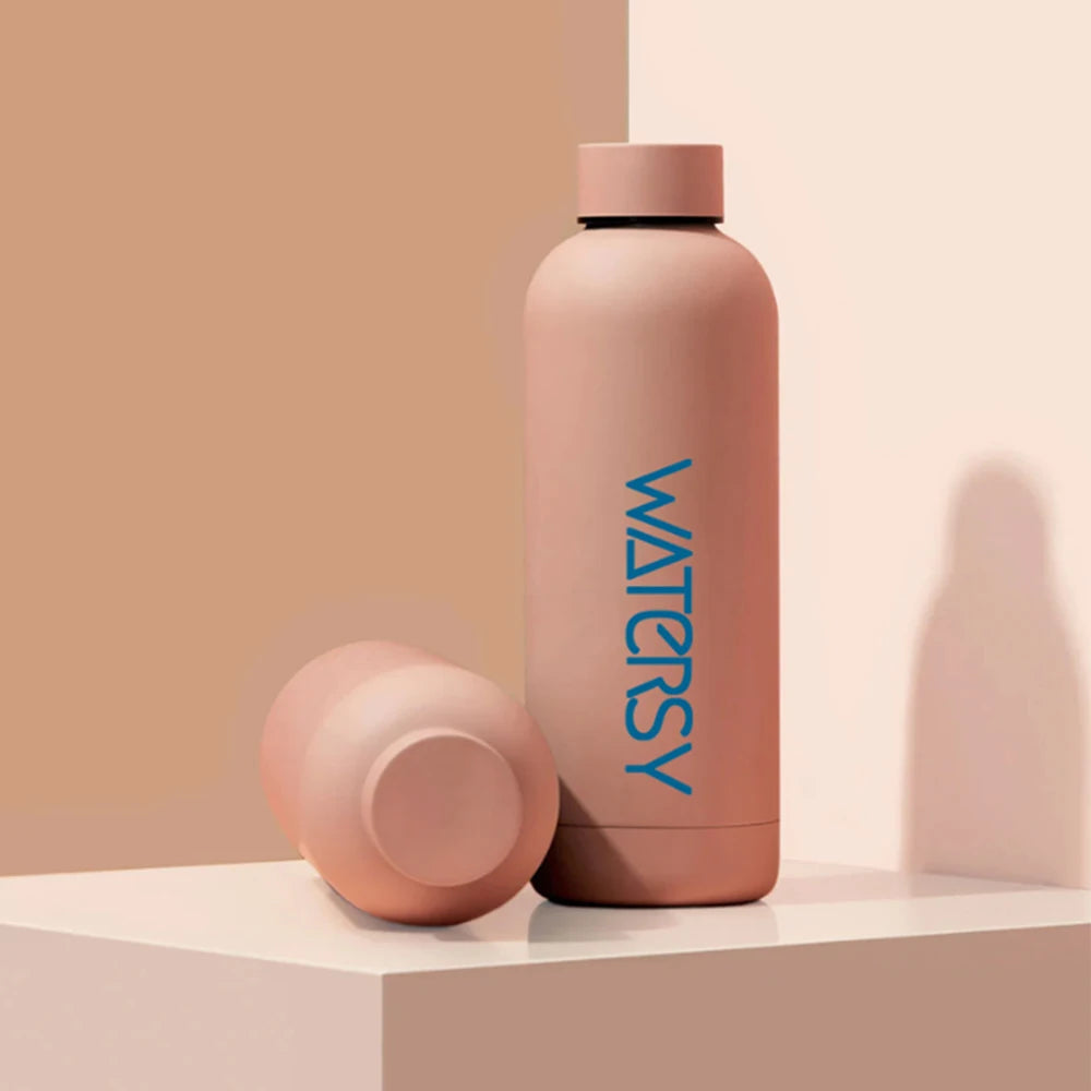 Watersy 500ML/17oz Stainless Steel Small Mouth Thermals Vacuum Portable Leak-proof Sports Water Bottle Gym Kettle