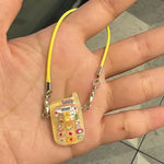 Dollhouse Mini Pendant Model Cartoon Cute Little Mini Mobile Phone Ornament for 15-17cm labubu Cartoon Pendant Sweet Couple Gift