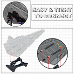 BuildMOC The Display Stand Building Bricks Kit for 75394&75357 Starship Model,Space Ship Stand Toys Movie Fans Gifts (172 PCS)