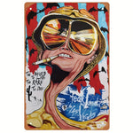 1PC Halloween Metal Sign Horror Movie Theme Shabby Iron Painting Tin Signs Wall Art Man Cave Film Theater Club Home Decoration