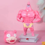 Pokemon Toys GYM Figurines Cartoon Fitness Muscle Man Action Figure Charmander Bulbasuar Squirtle Gengar Fit Model Anime Toys