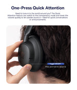 Baseus Bowie H1s Wireless Headphones Bluetooth 5.4 Noise Canceling 46dB Over Ear Headset Hi-Res Spatial Audio Earphone 120H Time