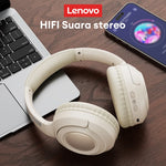 Original Lenovo TH54 Head Mounted Wireless Bluetooth 5.4 Earphones Over-Ear HIFI Stereo Music Game Noise Canceling Sport Earbuds