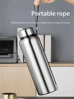 1L Stainless Steel In-vehicle Thermos Water Bottle Keep Cold and Hot Water Bottle Thermos for Water Tea Vacuum Flasks