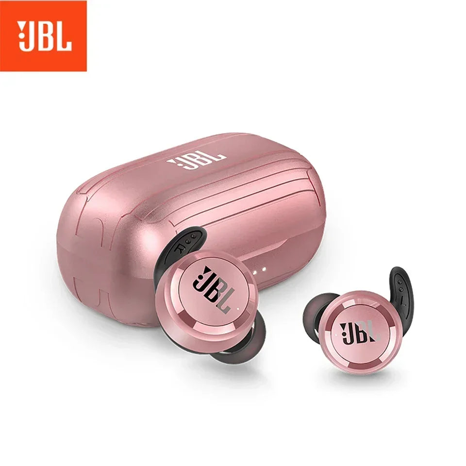 JBL T280 TWS Draadloze Bluetooth Oordopjes – Sportieve Waterdichte Oortjes met Microfoon, Diepe Bass en Oplaadcase