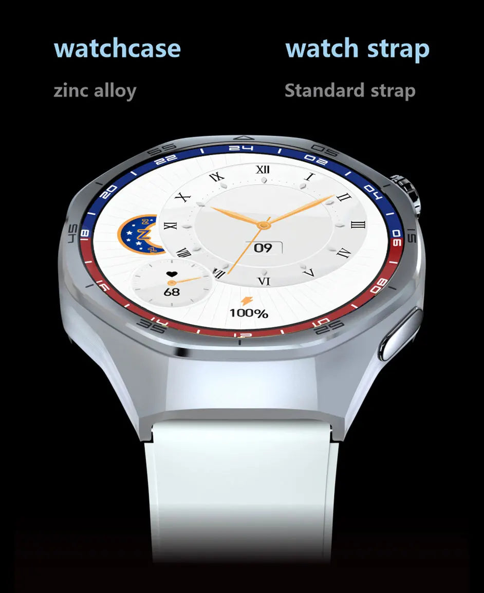 HT32 Smart Watch AMOLED Men Watch 5 Pro NFC Compass 1GB ROM Local Music Album E-Book Heart Rate Sport Smartwatch for Android IOS