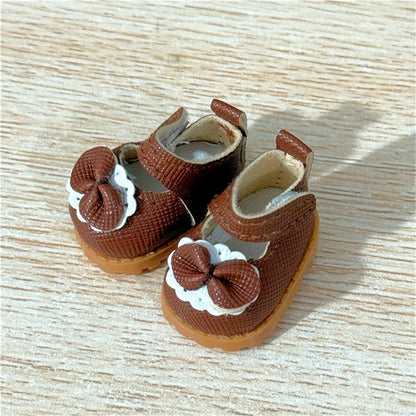 17cm For Labubu Doll Clothing Skirt Bowhair Accessory Set Retro Bib Pants Clothes Luxury Messenger Bag Shoes Set Sitting Party