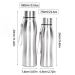 Stainless Steel Water Bottle Gourd Shape Sports Bottle Outdoor Tourism Direct Drinking Hand Rope Tumbler 750/1000ml