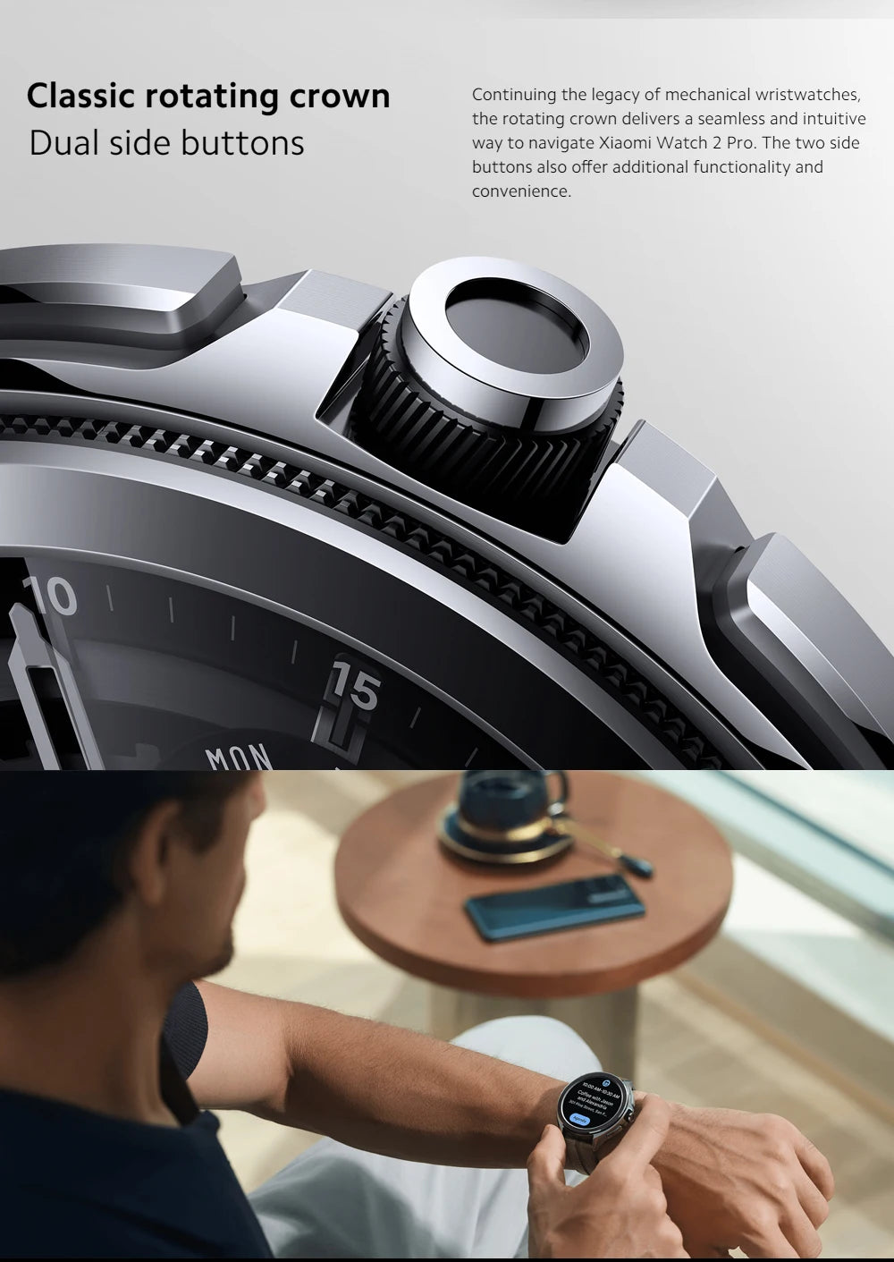 Global Version Xiaomi Watch 2 Pro 2GB 32GB 1.43" AMOLED Display 150+ Sports Modes Qualcomm Snapdragon W5+ Gen 1 Magnetic Charge