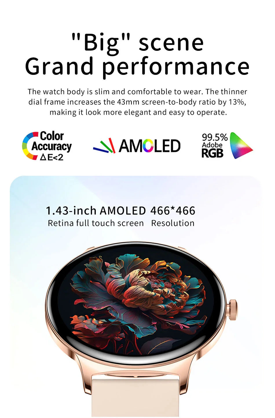 2025 Ultra-thin Durable Women Smart Watch 1.43