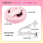 YSDO Magnetic Eyelashes Reusable Winged Magnetic 3D Mink lashes Long-Lasting No Glue Needed False Eyelashes with Tweezer Makeup