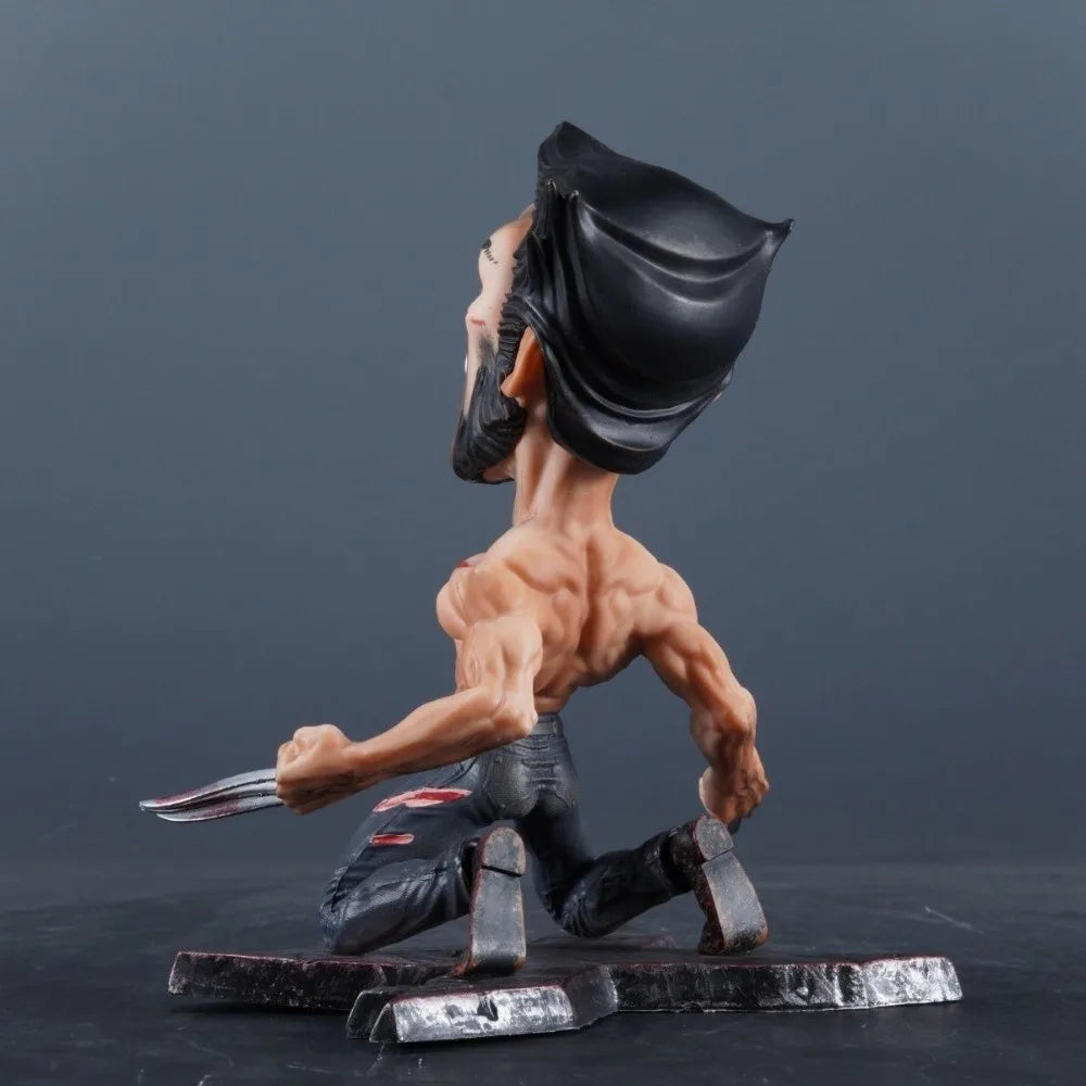 17cm/6.69in The Marvel Movie X-Men Origins Hugh Jackman Wolverine Action Figures Pvc Statue Collection Model Toys Gifts