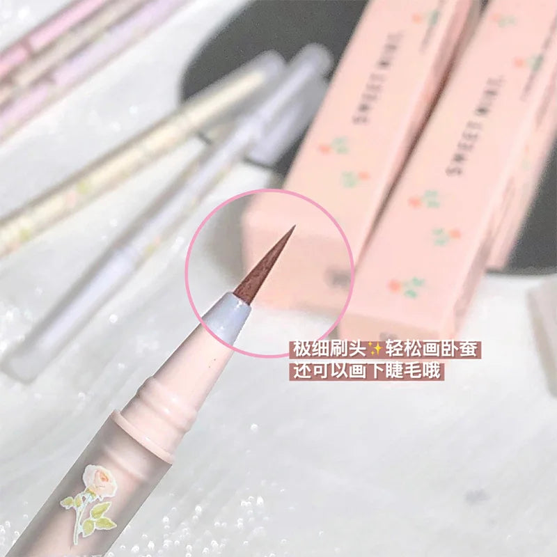 Sweetmint Mulitfuntiona Double Ended Lying Silkworm Pencil Highlighter Makeup Pen Nude Liquid Contour Liner Eye Brightener Stick