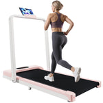 2In1 Treadmill For Home With Remote Control 1-6 Km/h Speed With LED Display & Bluetooth Speaker Phone Holder For Home, Office