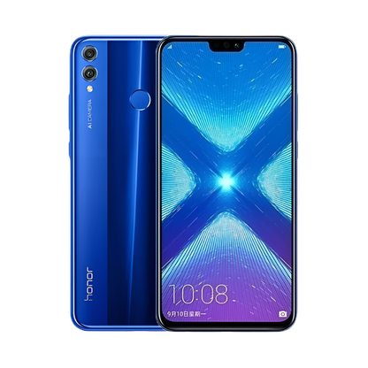 Refurbished - HONOR 8X Smartphone – Wereldwijde firmware, 6,5-inch FullView-scherm, Kirin 710, 20MP-camera, 3750mAh-batterij, 6 maanden garantie