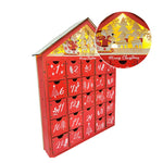 Red House Christmas Wooden Advent Calendar With 24 Storage Drawers Countdown To Christmas Decoration Candy Storage Box