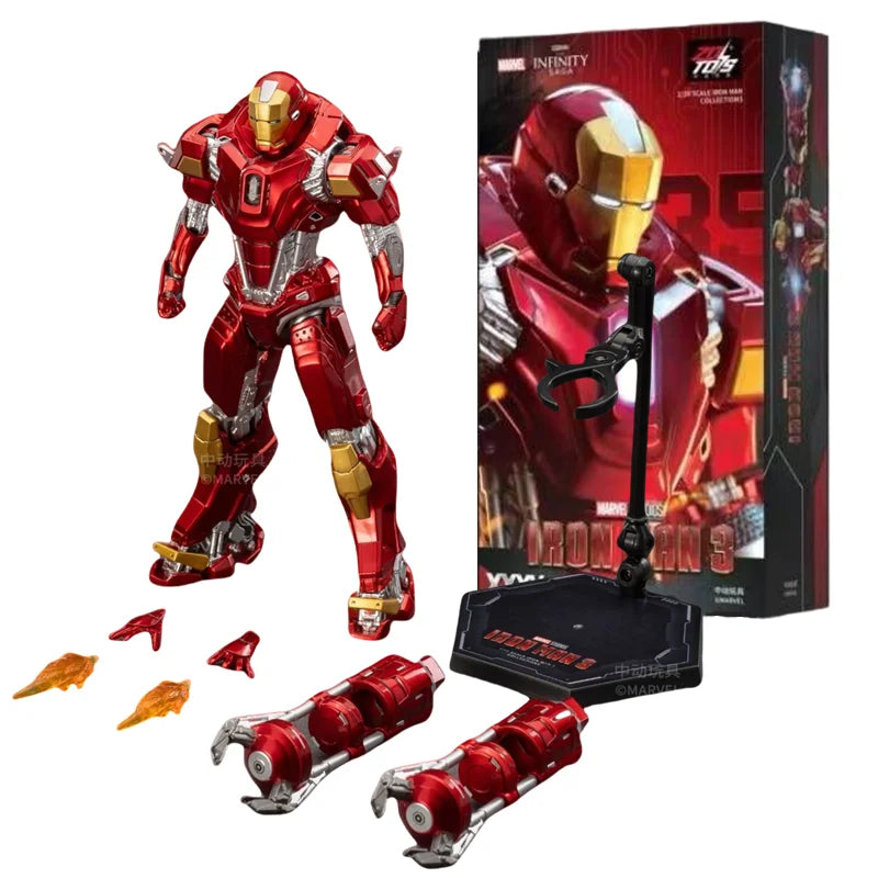 ZD Toys Iron Man MK15 MK16 War Machine MK2 Action Figure Iron Man Mk47 MK35 Red Snapper 1/10 Scale Iron Man Collections Gift