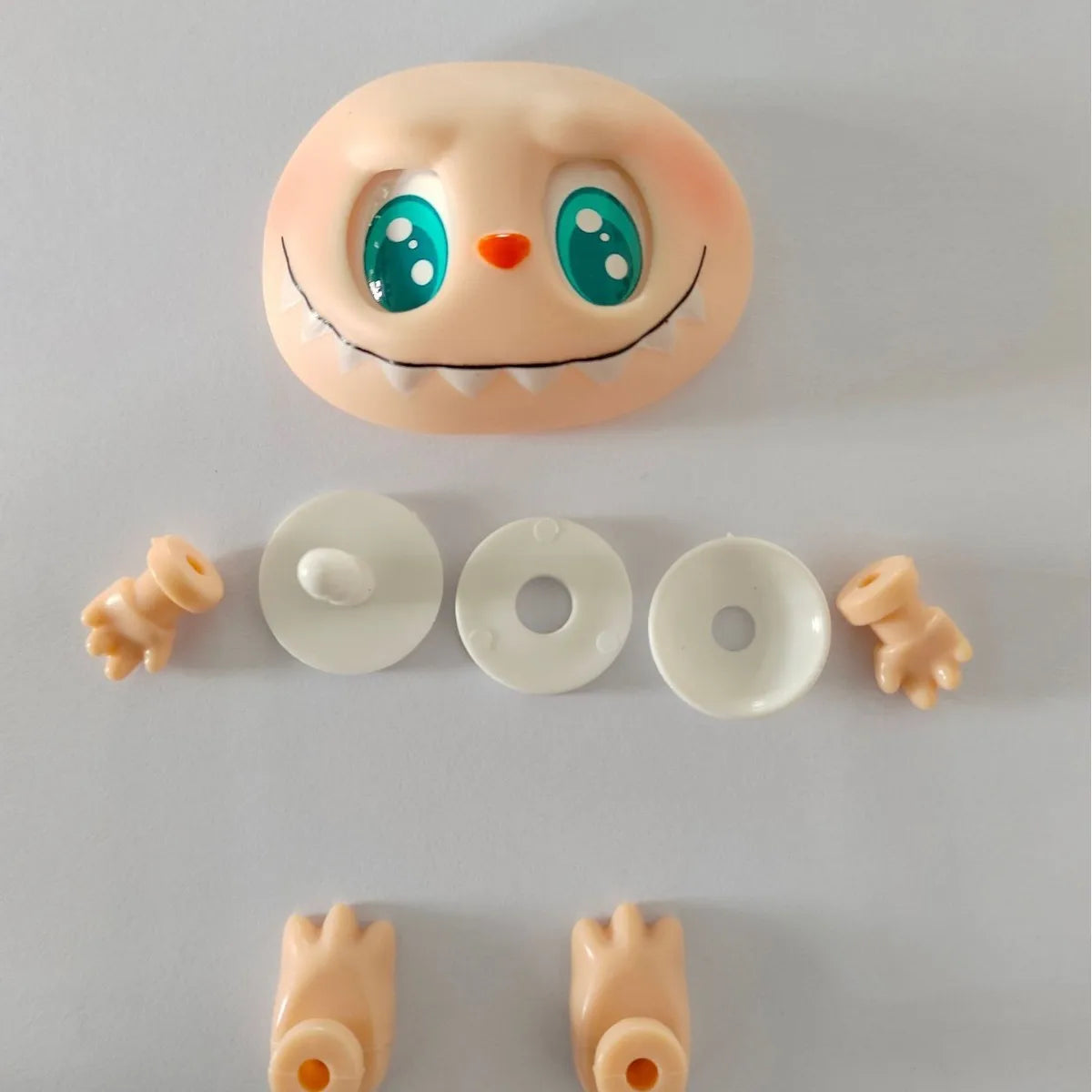 Labubu Doll Parts DIY Kit PVC Face Changing Accessories Hands Feet Replacement Supplies for DIY Doll Makers Collectors