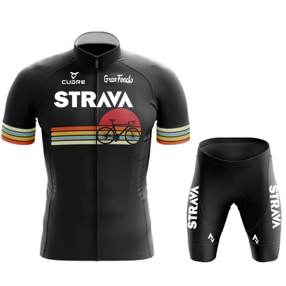 Ensemble Maillot Vélo Été Homme STRNVN – Respirant, Manches Courtes, VTT