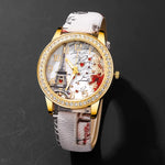 5Pcs/Set Fashion Women's Watch European and American Classic Retro Quartz Watch with Exquisite Beaded Bracelet Set