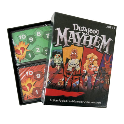 Coffret 3 Jeux de Cartes – Dungeon Mayhem & Autres | Jeux de Société Amusants pour Famille & Soirées