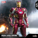 Marvel Iron Man MK46 Assembled Model 10in 1/7 scale Action Figures Reactors can emit light Collect Ornament Boy Toy Gift